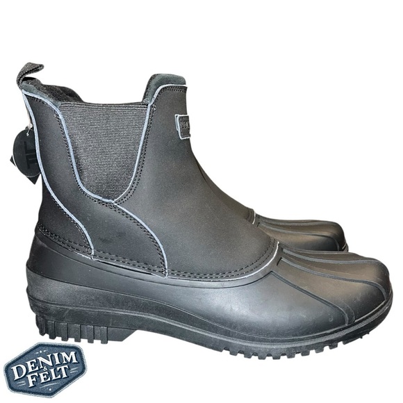 London Fog Men’s Black Tyler Snow Chelsea Boots | NEW/NIB!!❄️☃️🏂 - Picture 7 of 14